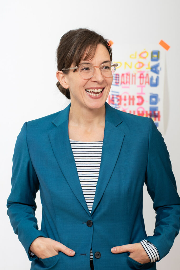 Steffi W. Neukirchen, designer and professor, portrait, smile